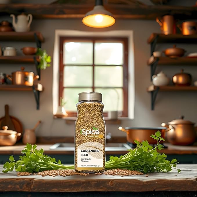 iSpice PREMIUM CORIANDER SEED |100% Natural, Coriander is Gluten Free and Non-GMO Spice |Essential Kitchen Herbs (11 OZ)