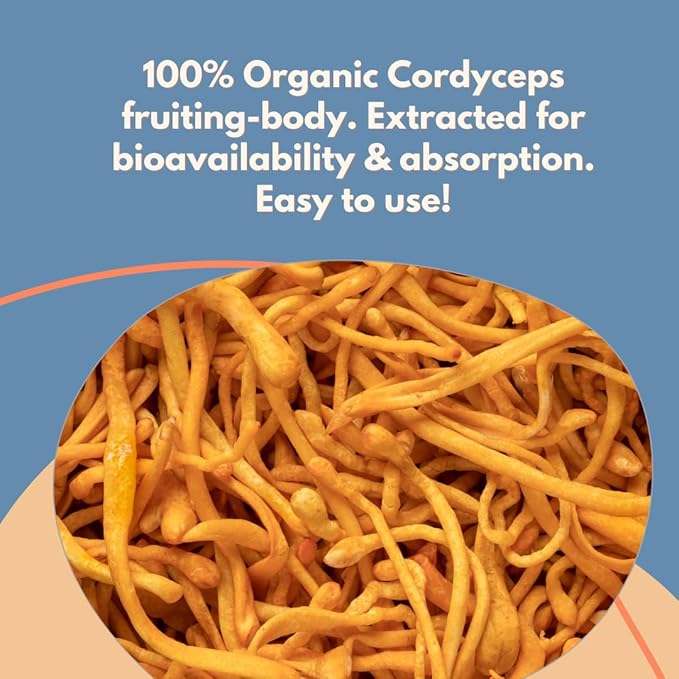 Malama Organic Mushroom Hot Cacao Mix, Cordyceps Mushroom Powder with Fair Trade Cacao, Supports Energy & Immune Health ??Vegan Supplement & Superfood, Non GMO, 3.5 oz (50 Servings)