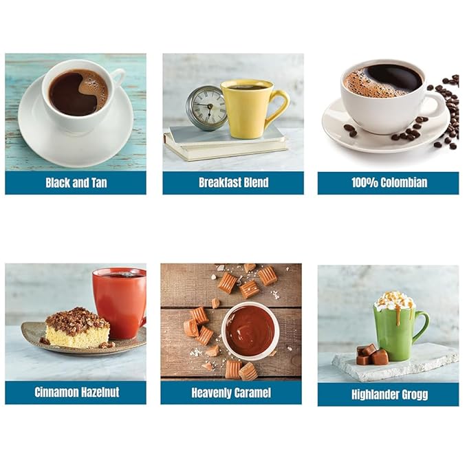 Gourmet Flavored Decaf Coffee Sampler Pack - 10 Bags of Unique Flavored Coffees ??100% Specialty Grade 1 Arabica -1.5 oz Full-Pot Bags - Roasted by Door County Coffee