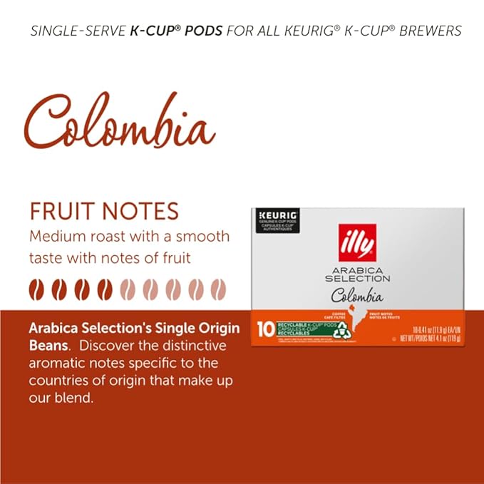 illy Coffee Arabica Selections Colombia K cup