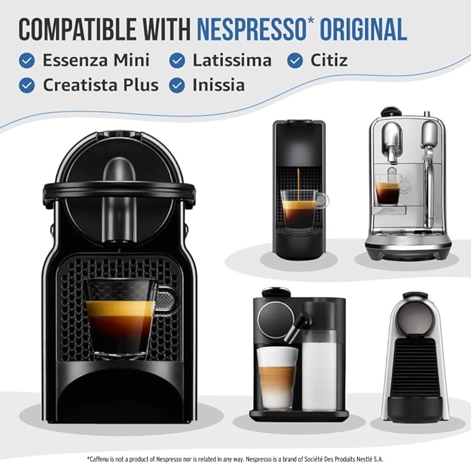 Nespresso Compatible Cleaning Pods. 5 Cleaner Capsules. Improved Coffee Flavor. For Nespresso Originaline, Use with Descaling Kit.
