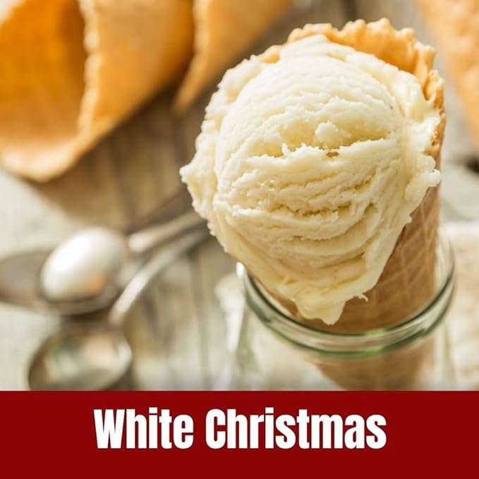 Door County Coffee White Christmas Flavored Coffee Ground - 8oz Bag - Holiday Seasonal - Medium Roast - 100% Specialty Arabica - Vanilla Ice Cream Flavor