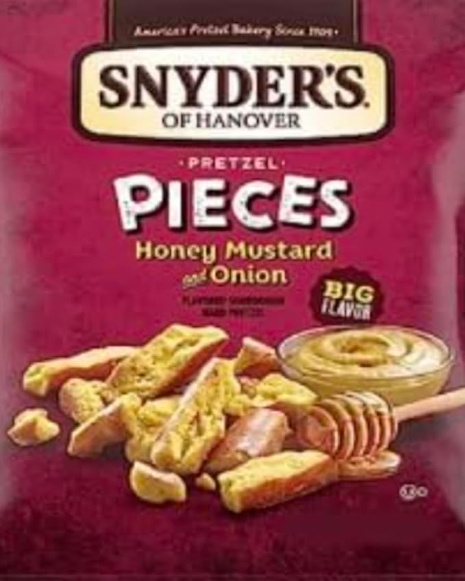 Snyder's Pretzels: 3 Variety 9 Pack: 3 Honey Mustard - 3 Buffalo Wings - 3 Jalape챰o Pretzels - 2.25 Ounce - 9 Bag Set