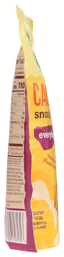 from The Ground UP Cauliflower Everything Snacking Crackers, 3.5 OZ