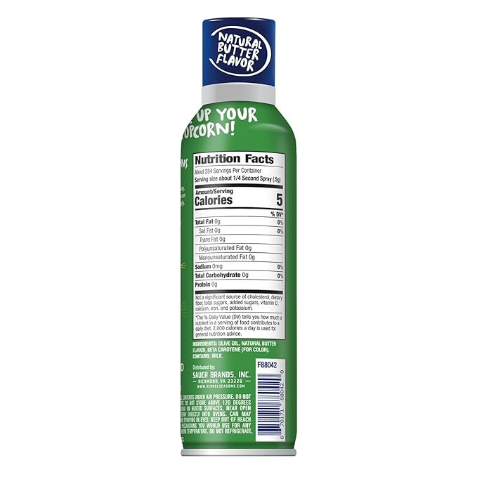Kernel Season's Movie Theater Butter Olive Oil, Spritzer, 5.00 Ounce