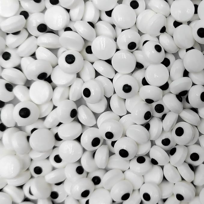 1 Bottle Candy Eyes Eyeballs Cake Cupcake Toppers Edible Eyes for Decorating - Halloween, Christmas, Easter, and Edible Art Project Candy Decorations - 7 mm Mini Eyes