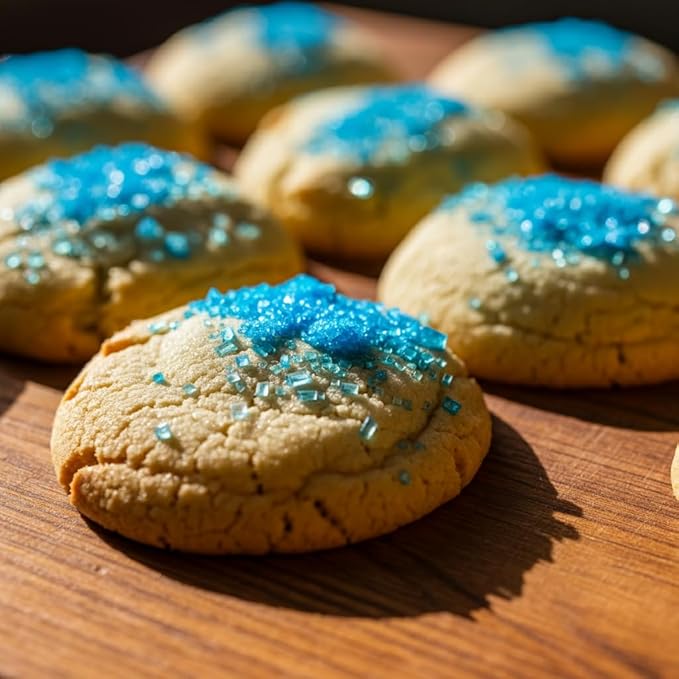 Bakerpan Sugar Sprinkles for Baking - 7 Ounce Royal Blue Decorating Sugar Crystals for Cookies, Cake Pops, Ice Cream (Made in USA)