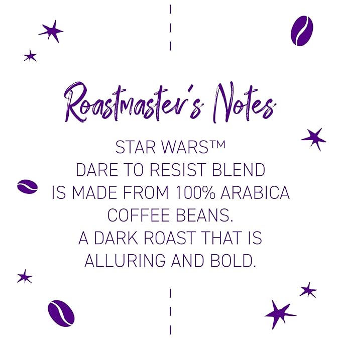 Joffrey's Coffee - STAR WARS??Dare to Resist Blend, STAR WARS Licensed Coffee Collection, Artisan Dark Roast, Bold & Smooth Taste, Brew or French Press (Ground, 11oz)