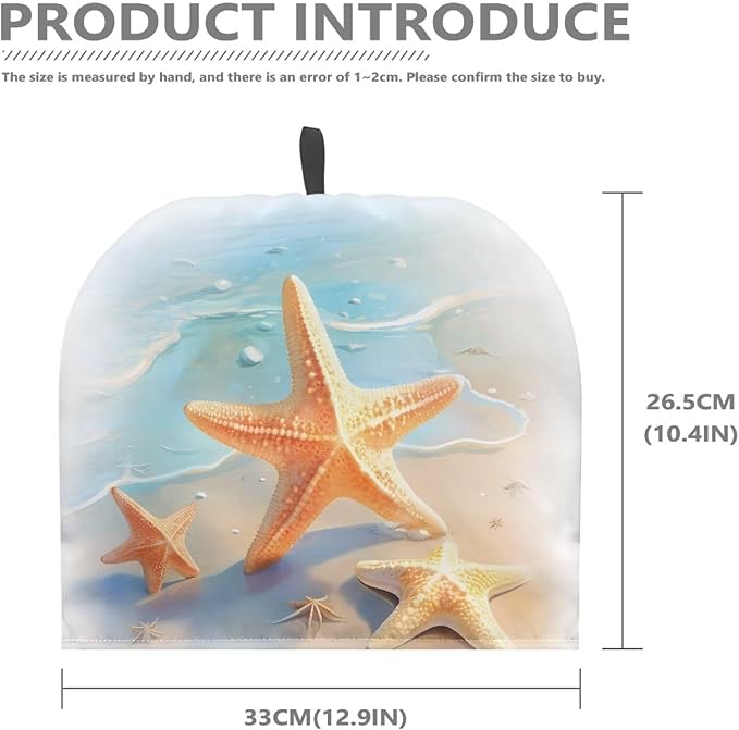 Beachside Starfish Conch Print Tea Cosy for Teapots, Keep Warm, Durable, Fits Most Teapots