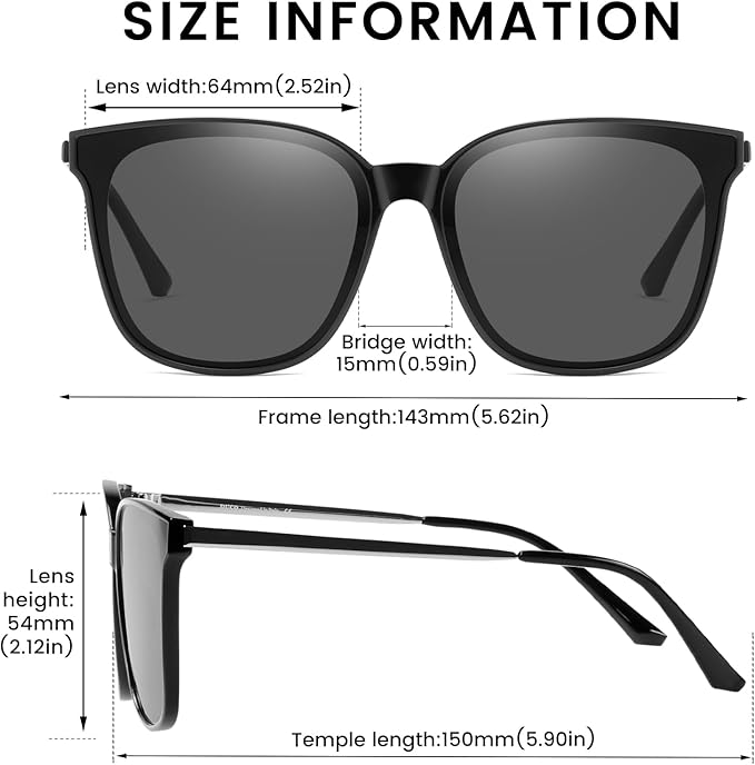 DUCO Oversized Polarized Sunglasses Womens Trendy Mirrored Shades Retro Round Vintage Light Weight UV400 Sun Glasses W016