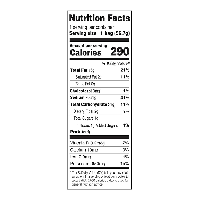 Zapp???New Orleans Kettle-Style Potato Chips Salt and Vinegar Flavor (2 oz Bags, 25 Count), Crunchy Chips with a Spicy Kick, Perfect On-The-Go, Gluten Free Snack