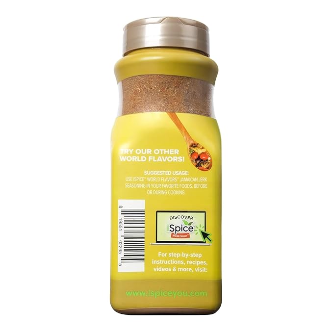 iSpice Blend | Jamaican Jerk | 19.19 oz | Mixed Spice & Seasoning | Bulk Size | Halal | Kosher (Jamaican Jerk)