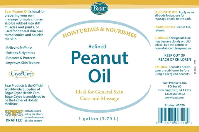 Baar Refined Peanut Oil (1 Gallon)