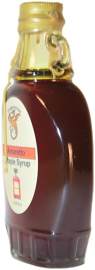 Amaretto Maple Syrup - For Pancakes and Waffles ??Made With Pure Maple Syrup And Dealcoholized Amaretto - By Dragonwood (8 fl oz)