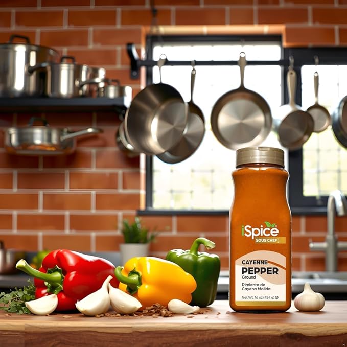iSpice | Cayenne Red Pepper | 16 oz | Bulk Size | Kosher | Rich Aroma