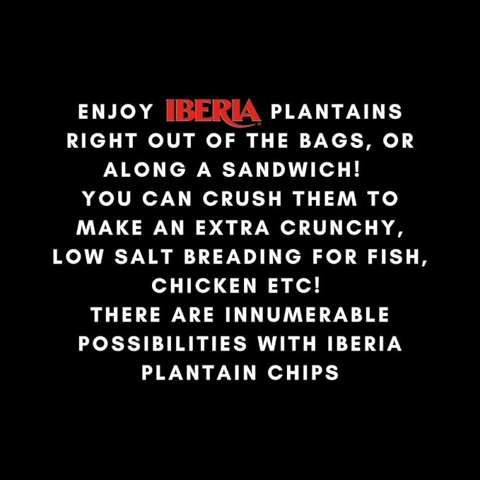 Iberia Plantain Chips, Variety, 4 Salted Plantain Chips, 2 Naturally Sweet Plantain Chips, 2 Garlic Plantain Chips, 3 Ounce (Pack of 8)