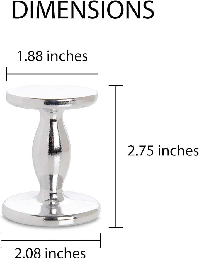 Fino Dual-Sided Espresso Tamper, 4-Ounce Weight, 48-Millimeter and 53-Millimeter