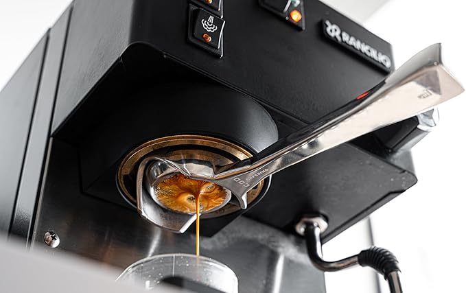 CafeSing COD 58mm Espresso Portafilter, All Stainless Steel, 180ì§?Horizontally Lay Flat, Bottomless, 2 Ears