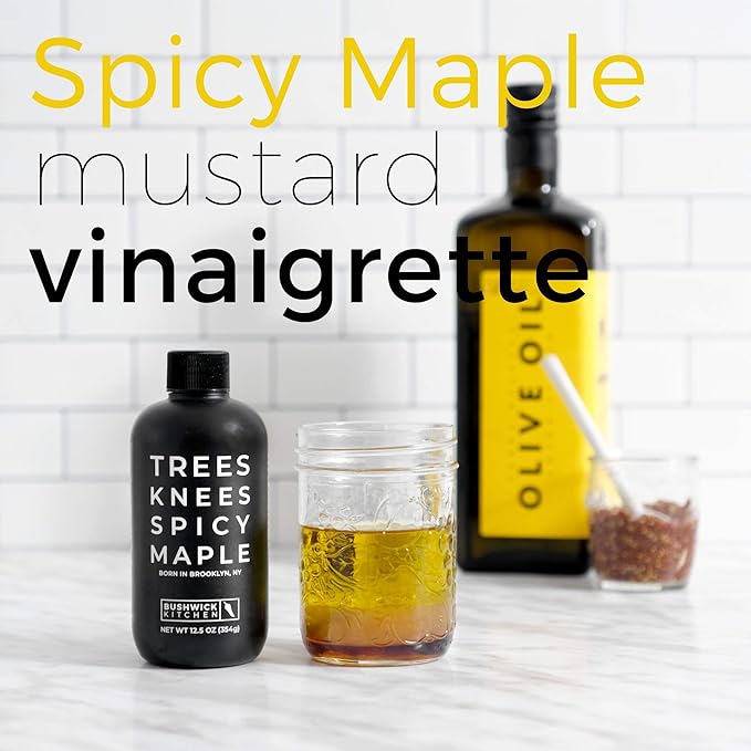 Trees Knees Spicy Maple, Organic Maple Syrup Infused with Habanero Peppers, 11.5 Ounce Bottle, Vegan, Gluten Free, Paleo-friendly, Grade-A, Great Food Gifts or Food Gift Basket
