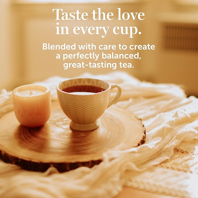 Red Rose Naturally Decaffeinated Black Tea, Smooth & Flavorful Decaf for Iced or Hot Tea in Bulk, Gluten-Free, 12 Pack of 48 Individually Wrapped Teabags, 576 Teabags Total