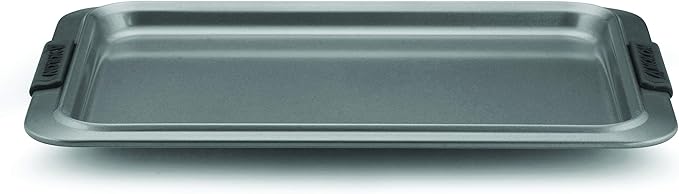 Anolon Advanced Nonstick Bakeware with Grips, Nonstick Cookie Sheet / Baking Sheet - 10 Inch x 15 Inch, Gray