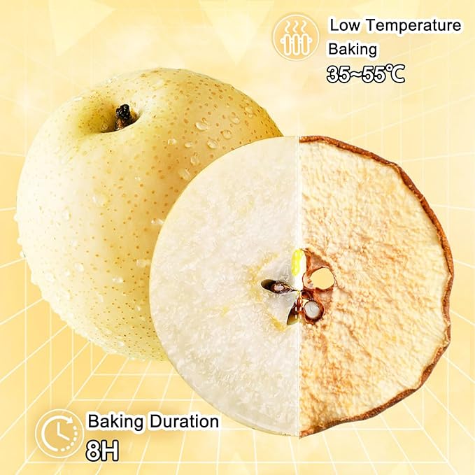 Dried Pears Slices Dehydrated Pear Pieces for Cocktails Garnish Bulk No Sugar Added Dry Fruit Chips for Tea Potpourri Baking Cooking Decor All Natural Vegan(6oz)