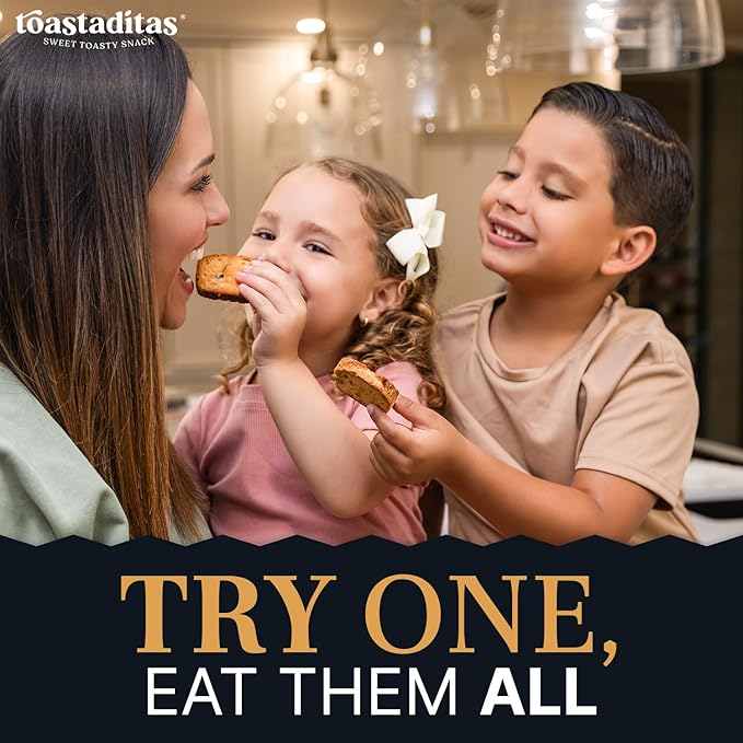 Toastaditas Almond Toasted Cookies, Natural Ingredients, No Artificial Flavors, Ideal for Coffee or Tea pairing, Snacks for kids and adults (6 oz Pack, Almond)