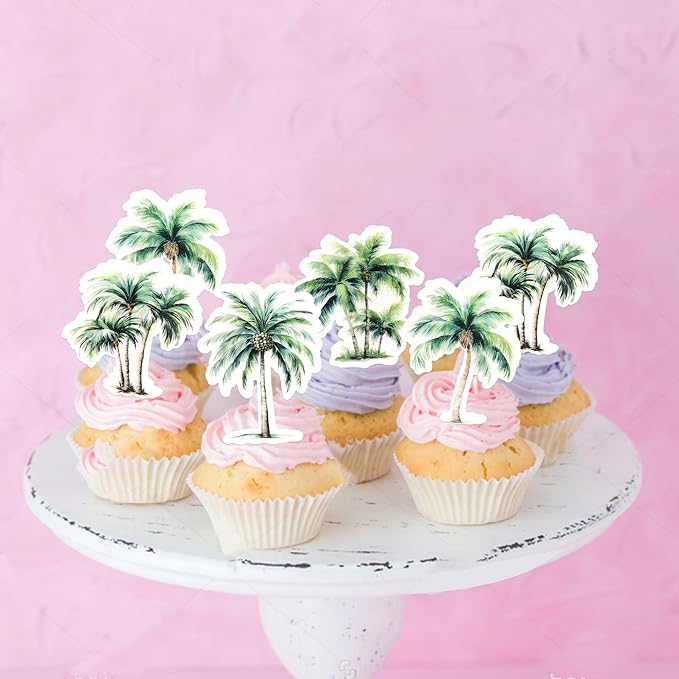 60 Pack Edible Surfboard Cupcake Toppers Wafer Paper Surfboard Cupcake Picks Holiday Beach Surf Cake Decorations for Summer Beach Theme Baby Shower Birthday Party Supplies