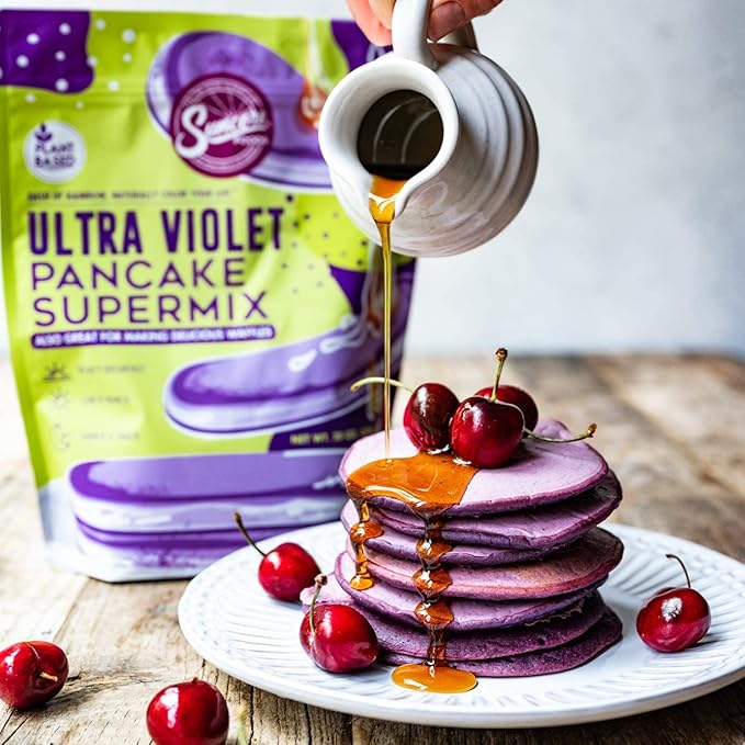 Suncore Foods Ultra Violet Pancake & Waffle Powder Mix, Non-GMO, 20oz (1 Pack)