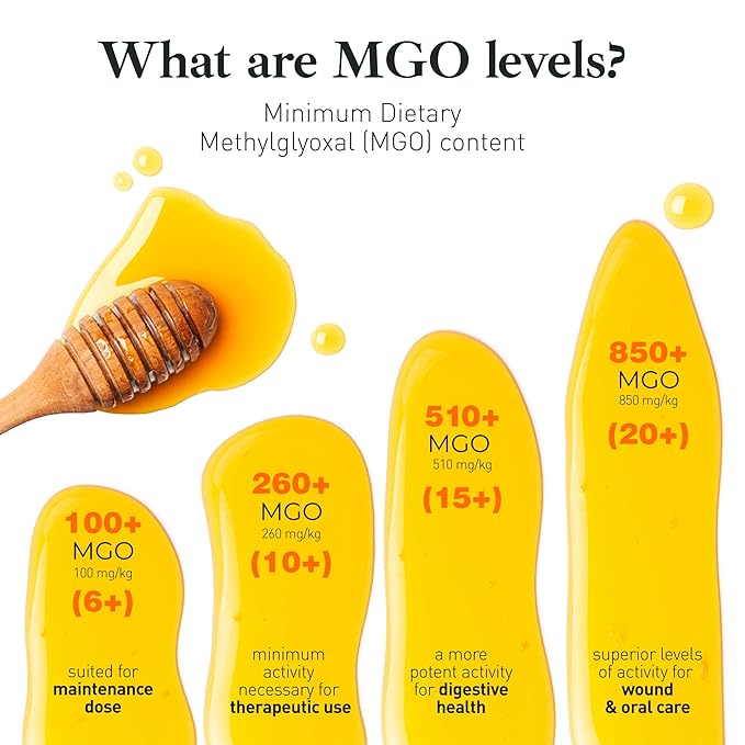 Raw Manuka Honey Certified MGO 100+ / 6+ Manuka With Antibacterial Activity - (NPA 6+) 500g (1.1lb) by Good Natured