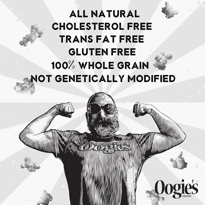 Oogie's Gourmet Popcorn| 16 Pack | Variety Flavor Pack | Gluten Free Popcorn Snacks | 1oz Individual Bags