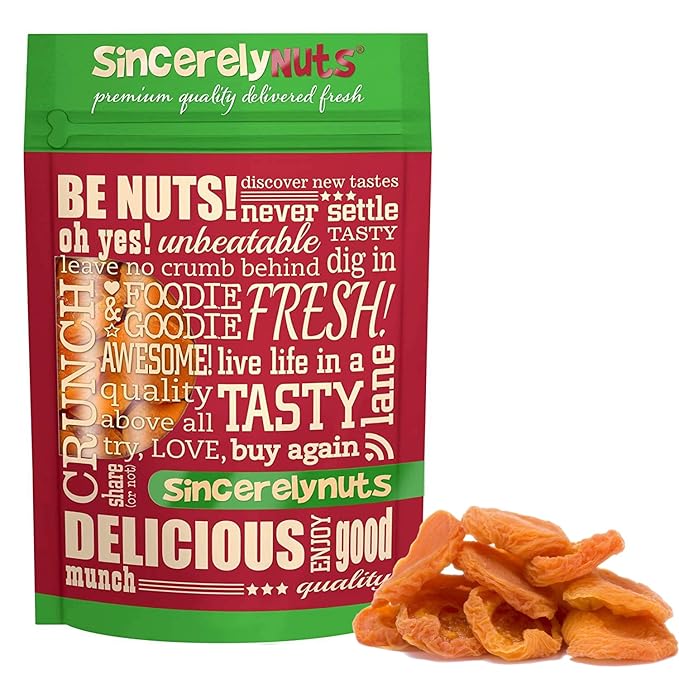 Sincerely Nuts - Dried Jumbo California Apricots | Two Lb. Bag | Dehydrated | Sweet Gourmet Snacking Food | Kosher and Gluten Free