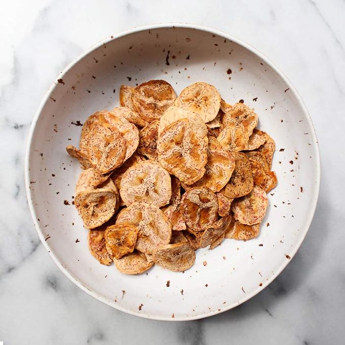 Am채zi Foods | Dried & Roasted Salted Olive Oil Plantain Chips (6 Pack) | All Natural Mini Travel Crunchy Dried Fruit Snacks | Gluten Free Healthy Snacks