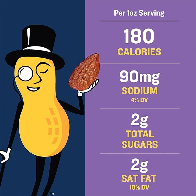 PLANTERS Salted Mixed Nuts, Party Snacks, Plant-Based Protein, 27 Oz Canister (Pack of 2)