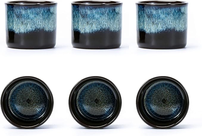 Tea Cups Set of 6 (magic blue interior&exterior)