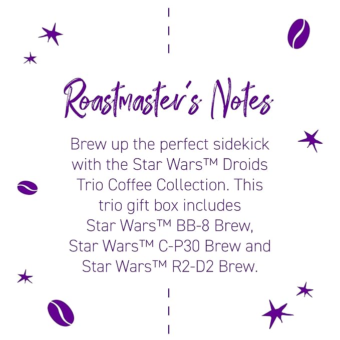 Joffrey's Coffee - Droids??Trio Collection, STAR WARS Licensed Coffee Collection, Artisan Medium Roast, Brew or French Press (Ground, 11oz)