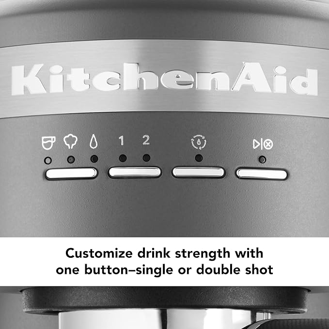 KitchenAid Semi-Automatic Espresso Machine KES6403, Matte Charcoal Grey, 1.4 Liters