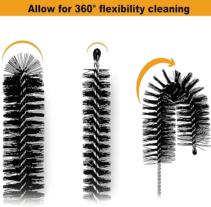 Coffee Machine Cleaning Brush - 15 PCS Straw Brush,Long Handle Bottle Brush, Flexible Scrub Brush for Water Bottles, Glasswares, Mugs,Coffee Pots, Cups,Water Bottles,Bent Pipe