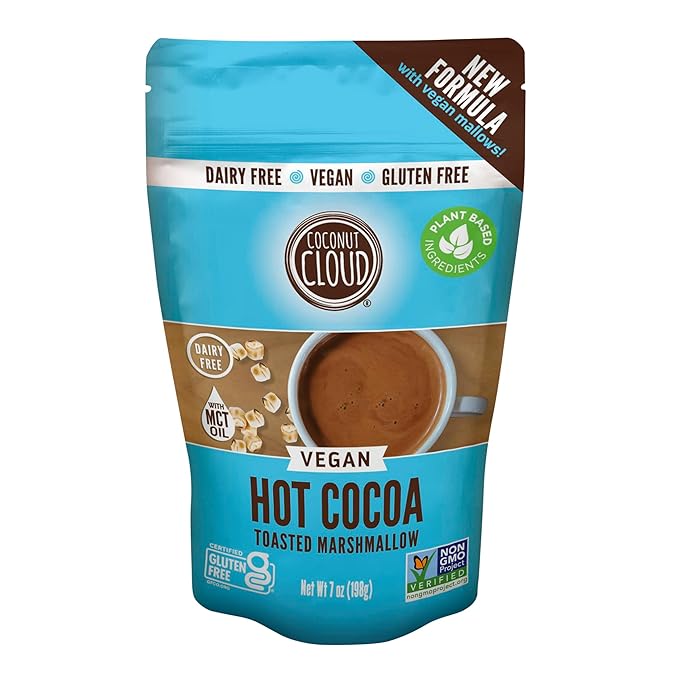 Coconut Cloud: Vegan, Natural, Delicious, Creamy Chocolate | Made in Colorado from Premium Milk Powder (Non-GMO, Gluten Free), Winter Cocoa Bundle, 7oz Each (Original, Toasted Marshmallow & Peppermint)??,<div>