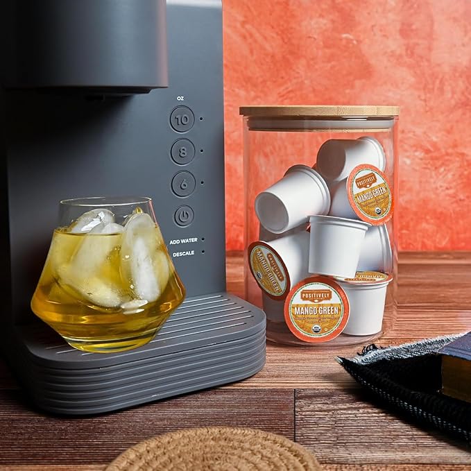 Organic Positively Tea Company, Mango Green Tea, K-Cup Compatible, 24 Pods
