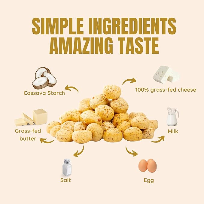 Keep Grazin Grain Free Crunchy Cheese Biscuits - Rosemary Garlic Flavoured | 2.12 Ounce (Pack of 3) | Gluten & Sugar-Free, Non-GMO Protein Snacks - Baked with 100% Grass-Fed Cheese & Cassava Flour