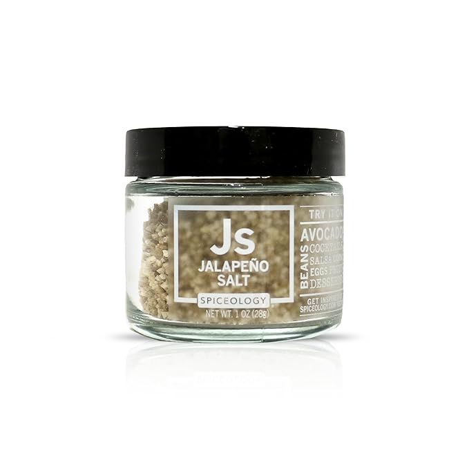 Spiceology - Gourmet Luxe Infused Salt Sampler Gift Set - Set of 6 - Flavors Include: Fleur de Sel, Espresso, Lime, Jalapeno, Black Truffle, Sriracha