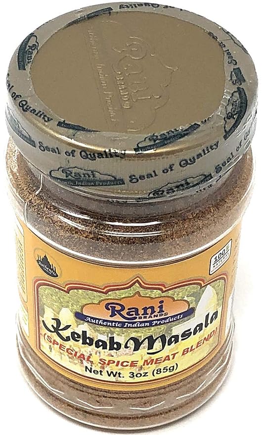 Rani Kebab Masala Indian Spice Blend for Meat Dishes 3oz (85g) PET Jar ~ All Natural, Salt-Free | Vegan | No Colors | Gluten Friendly | NON-GMO | Indian Origin