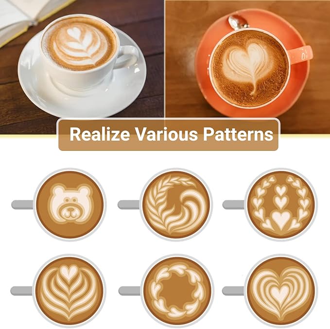 Milk Frothing Pitcher, 350ml/600ml (12oz/20oz) Milk Frother Cup Stainless Steel Jug Steaming Pitcher, Milk Coffee Cappuccino Latte Art Barista Steam Pitchers Milk Jug Cup with Decorating Pen