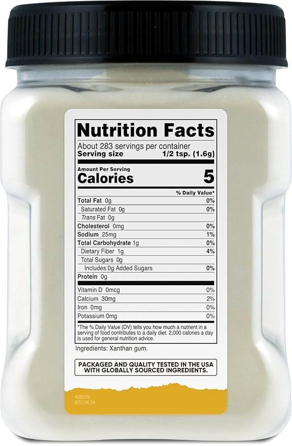 Nutricost Pantry Organic Xanthan Gum (1 LB) - Gluten-Free, GMO-Free