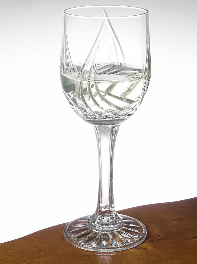 Barski Wine - Glass - Cordial - Sherry - Set of 6 - Glasses - Crystal - Hand Cut - Stemmed - 4.5 Oz. - Great for Wine - Liquor - Made in Europe