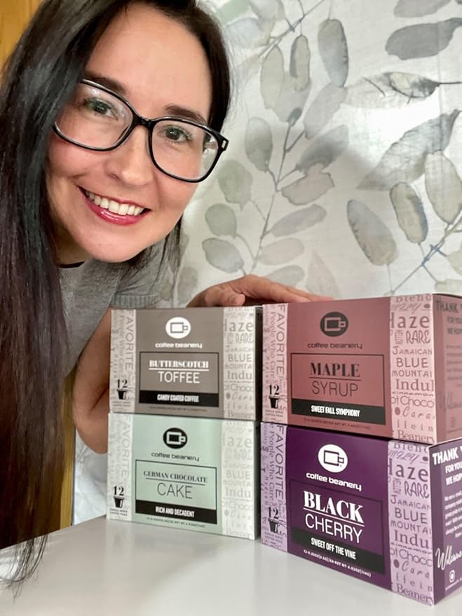 Black Cherry Coffee Pods by Coffee Beanery | 12ct Medium Roast Arbica Coffee