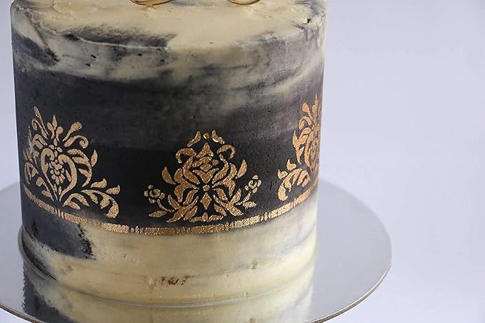 Luster Dust - Moonstone Black (4g 1x Jar) | Edible Vegan Dust & Paint for Cake Decorating, Ice Cream, Desserts, Cocktails and Beverages by Bakell