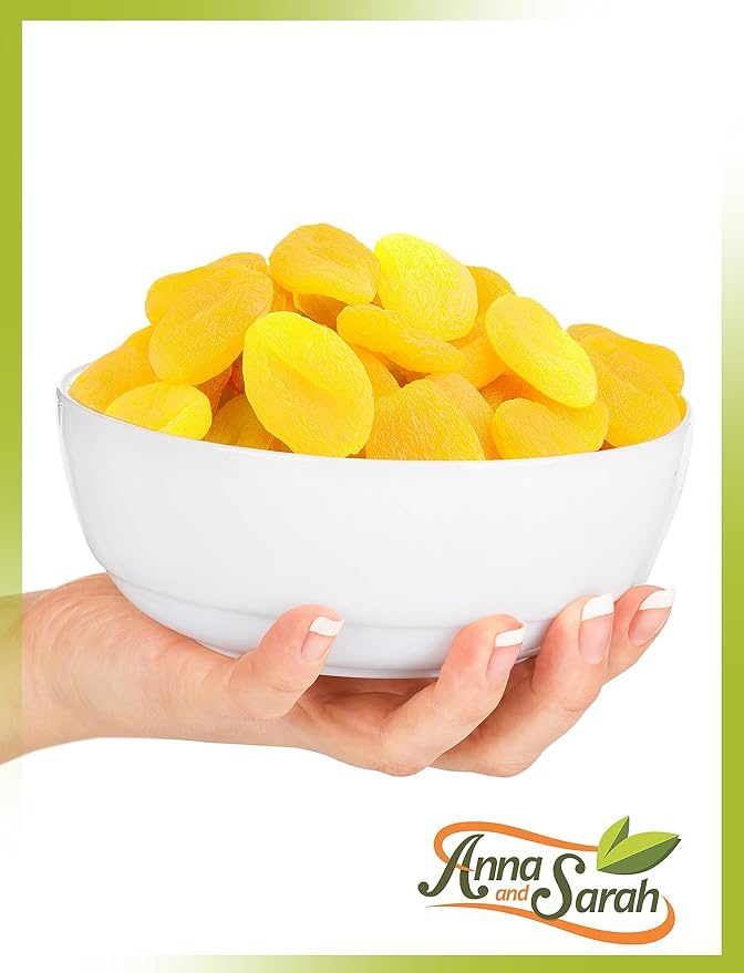 Anna and Sarah Dried Turkish Apricots in Resealable Bag, 3lbs 1 Pack