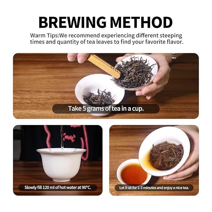 KHS Organic Selenium Tea, 2.47 OZ USDA Certified Chinese Yunnan Yellow Selenium-rich tea, Health & Refreshment, No Dust Production Workshop, Natural Organic Planting Tea Perfect for Hot Brew